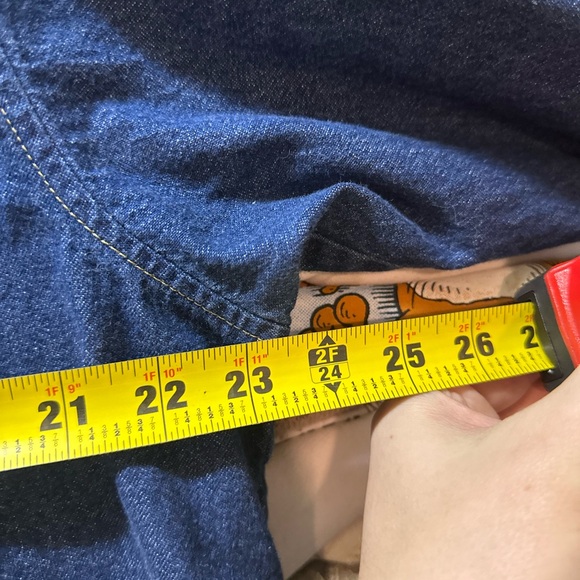 Vintage Sag Harbor Denim Corduroy Chore Barn Coat Jacket Womens Large - Picture 9 of 9